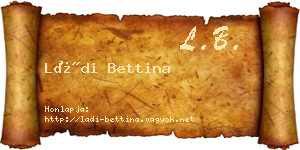 Ládi Bettina névjegykártya
